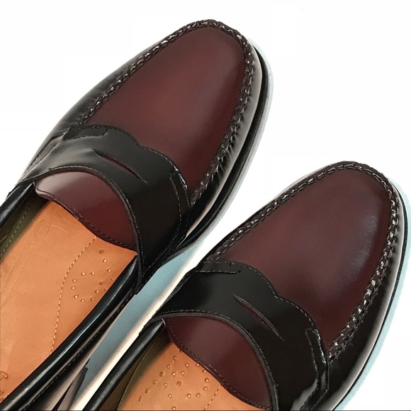bass two tone loafers